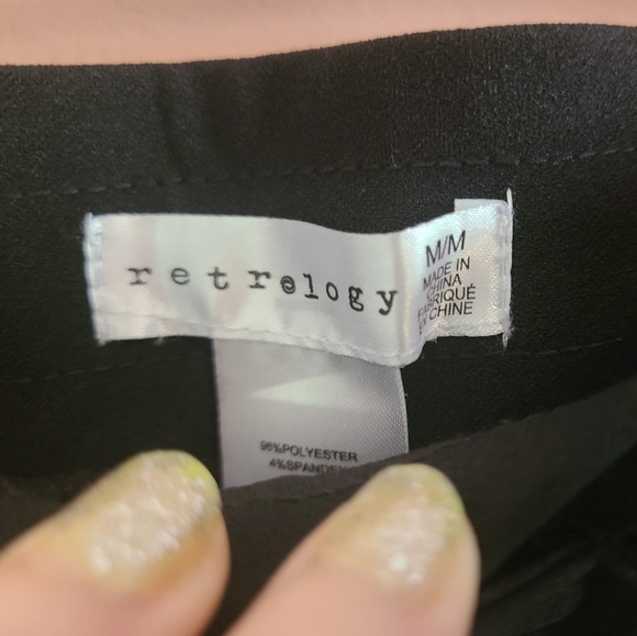 NWOT Retrology Black Pleat Trousers 🩵🌴 - Picture 3 of 6